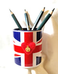 Union Jack Design Pencil Caddy